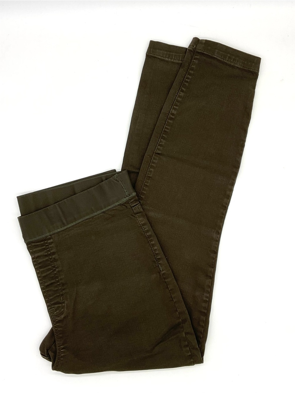 Buffalo David Bitton Olive Brown Pull-On Jeans, Large
